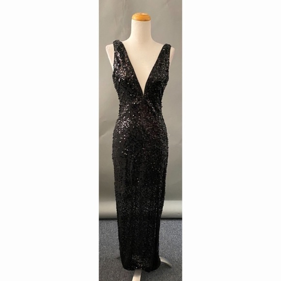 SEXY V Sequin Dress - Picture 1 of 6